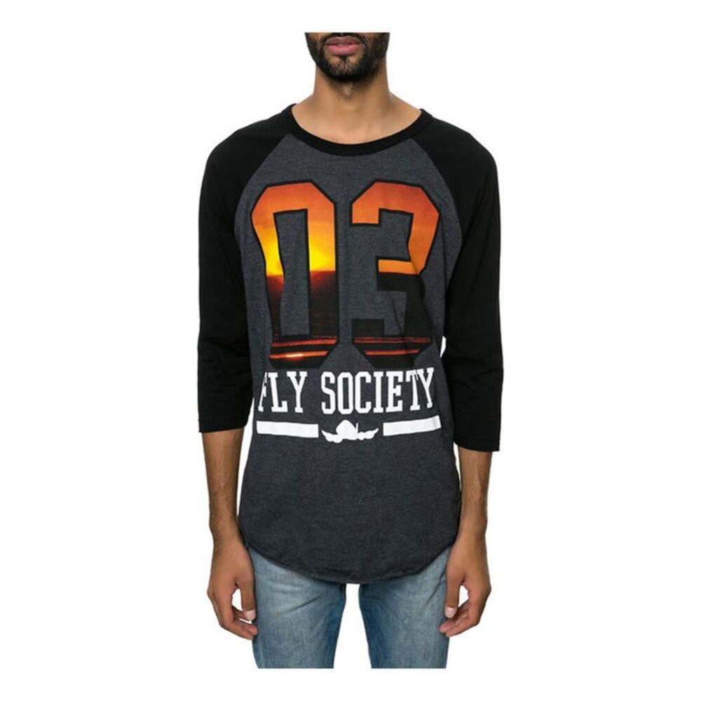 Fly Society Mens 3 the Fly Way Graphic T-Shirt, NWT